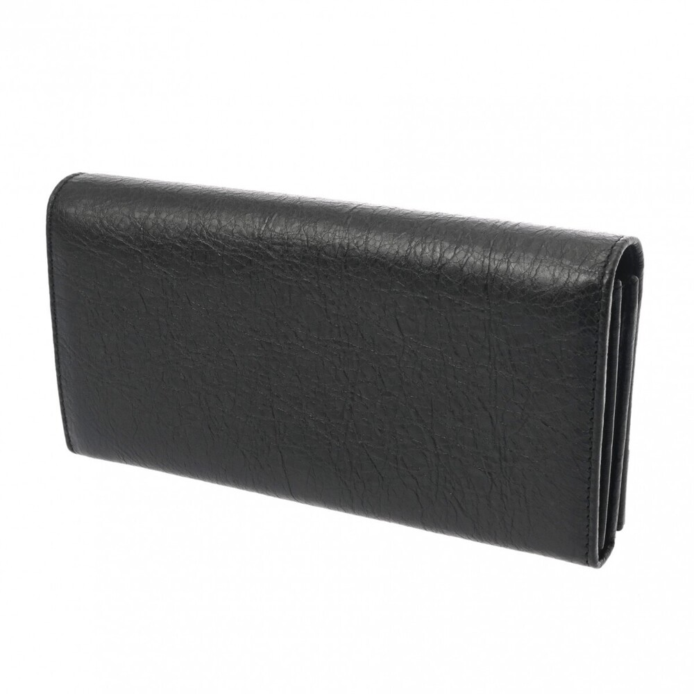 Balenciaga Continental Long Wallet Black Leather